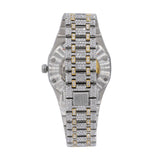 Automatic Moissnaite Dual Tone Watch For Men's