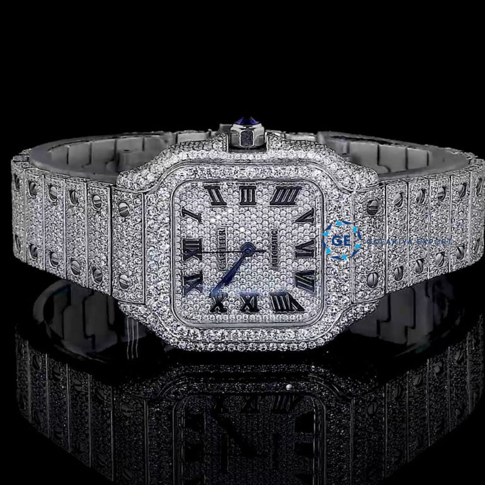 Fabulous Moissanite Diamond Iced Out Automatic Wrist Watch
