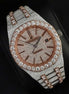 Iced Out Full Moissanite Dual Tone Automatic Watch