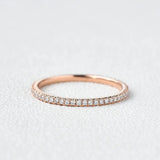 Full Eternity Round Cut VVS1 Lab Created Diamond Eternity Ring