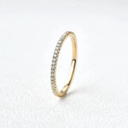 Full Eternity Round Cut VVS1 Lab Created Diamond Eternity Ring