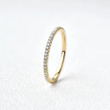 Full Eternity Round Cut VVS1 Lab Created Diamond Eternity Ring