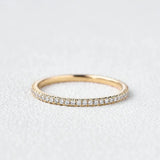 Full Eternity Round Cut VVS1 Lab Created Diamond Eternity Ring