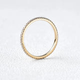 Full Eternity Round Cut VVS1 Lab Created Diamond Eternity Ring