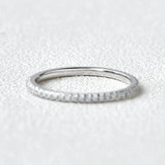 Full Eternity Round Cut VVS1 Lab Created Diamond Eternity Ring