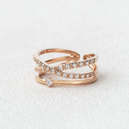 Moissanite Round Cut Fancy Style Wedding Band For Women