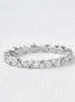 Full Eternity Marquise And Round Cut Moissanite Band