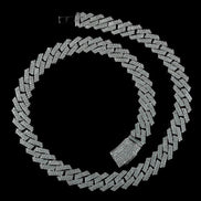 20mm Iced Out Moissanite Diamond Luxury Cuban Chain