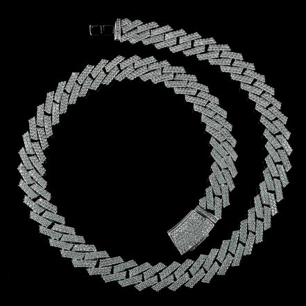 20mm Iced Out Moissanite Diamond Luxury Cuban Chain