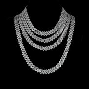 20mm Iced Out Moissanite Diamond Luxury Cuban Chain