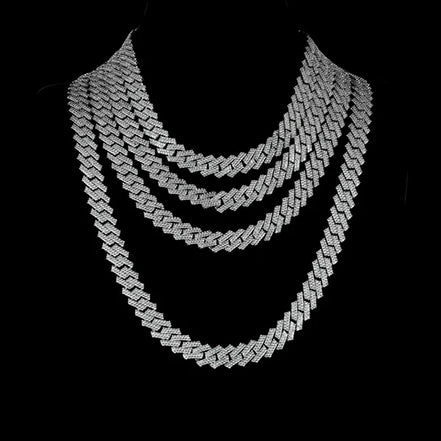 20mm Iced Out Moissanite Diamond Luxury Cuban Chain