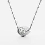 D Color Moissanite Pear Cut Solitaire Fancy Pendant