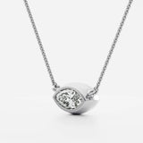 Marquise Cut Lab Created Diamond Solitaire Pendant