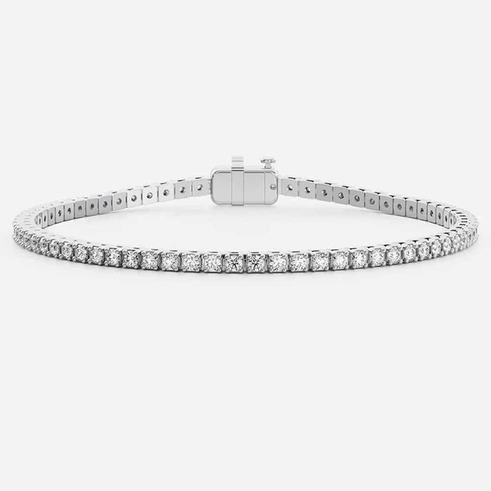 VVS1 Moissanite Round Cut Tennis Bracelet For Women