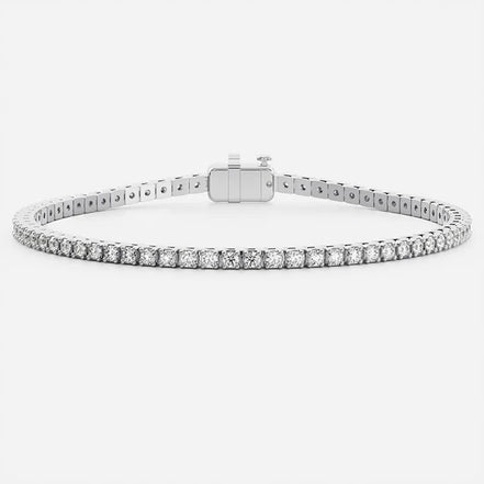 VVS1 Moissanite Round Cut Tennis Bracelet For Women
