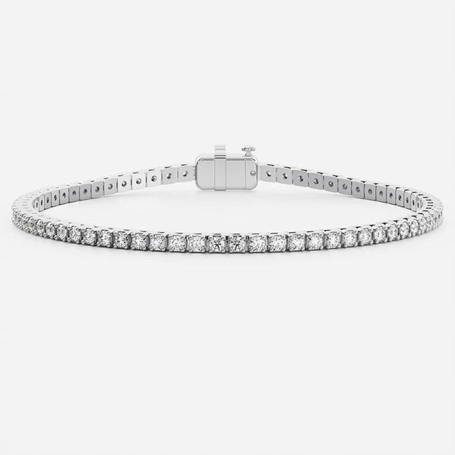 VVS1 Moissanite Round Cut Tennis Bracelet For Women