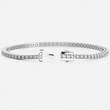 VVS1 Moissanite Round Cut Tennis Bracelet For Women