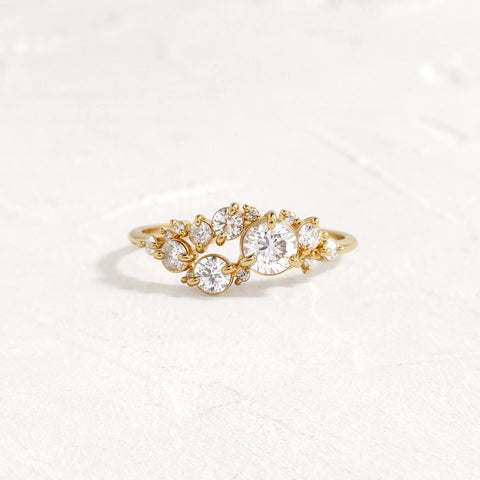D Color Moissanite Round Cut Unique Style Wedding Ring