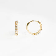 Round Cut Moissanite Lever Back Hoop Earring For Her