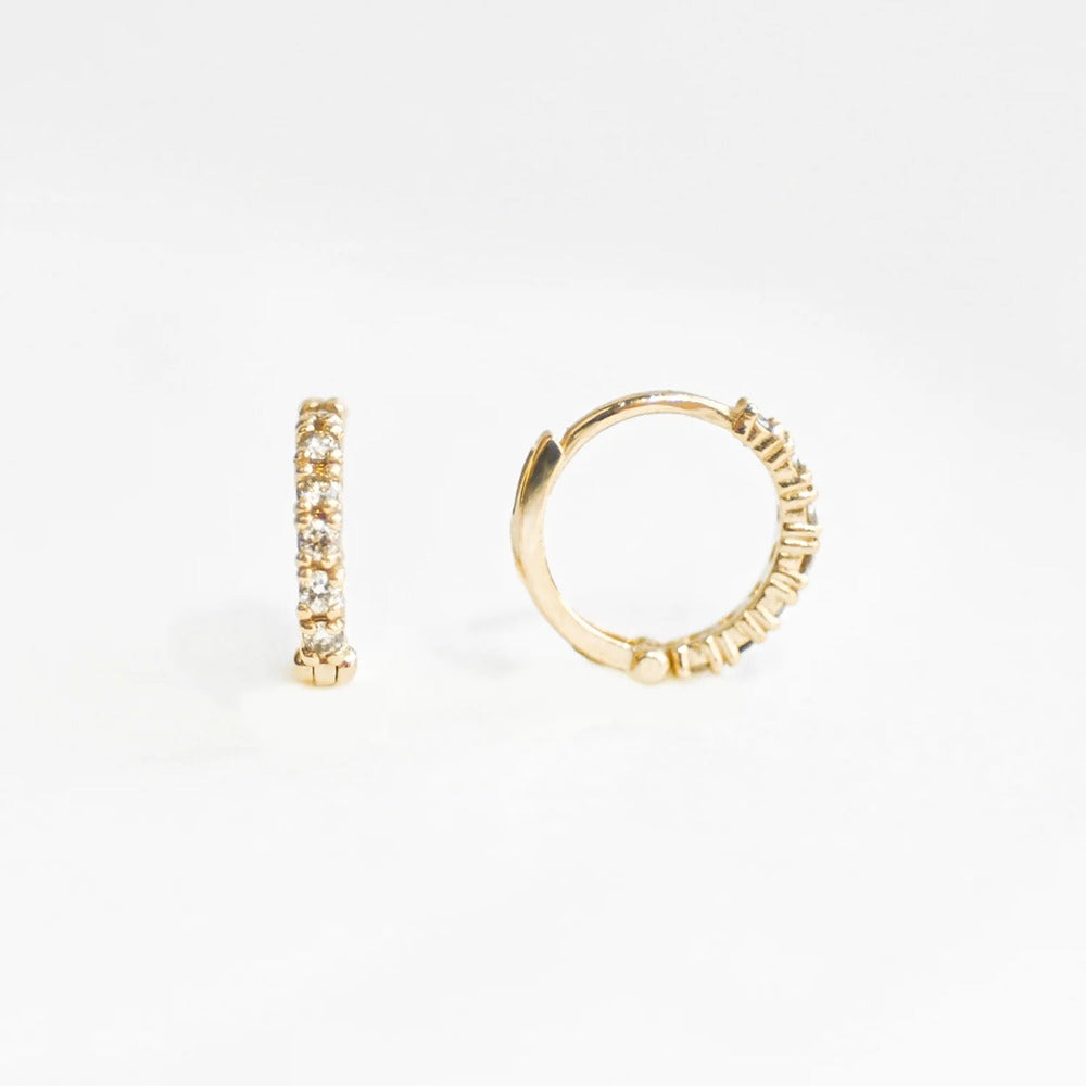 Round Cut Moissanite Lever Back Hoop Earring For Her