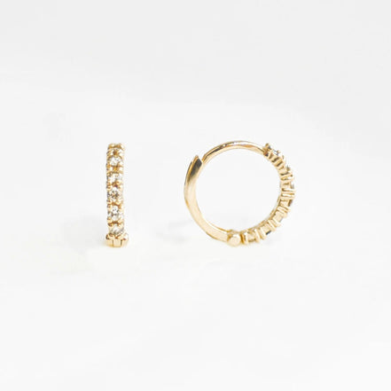 Round Cut Moissanite Lever Back Hoop Earring For Her