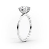 Hidden Halo Moissanite Pear Cut Engagement Ring
