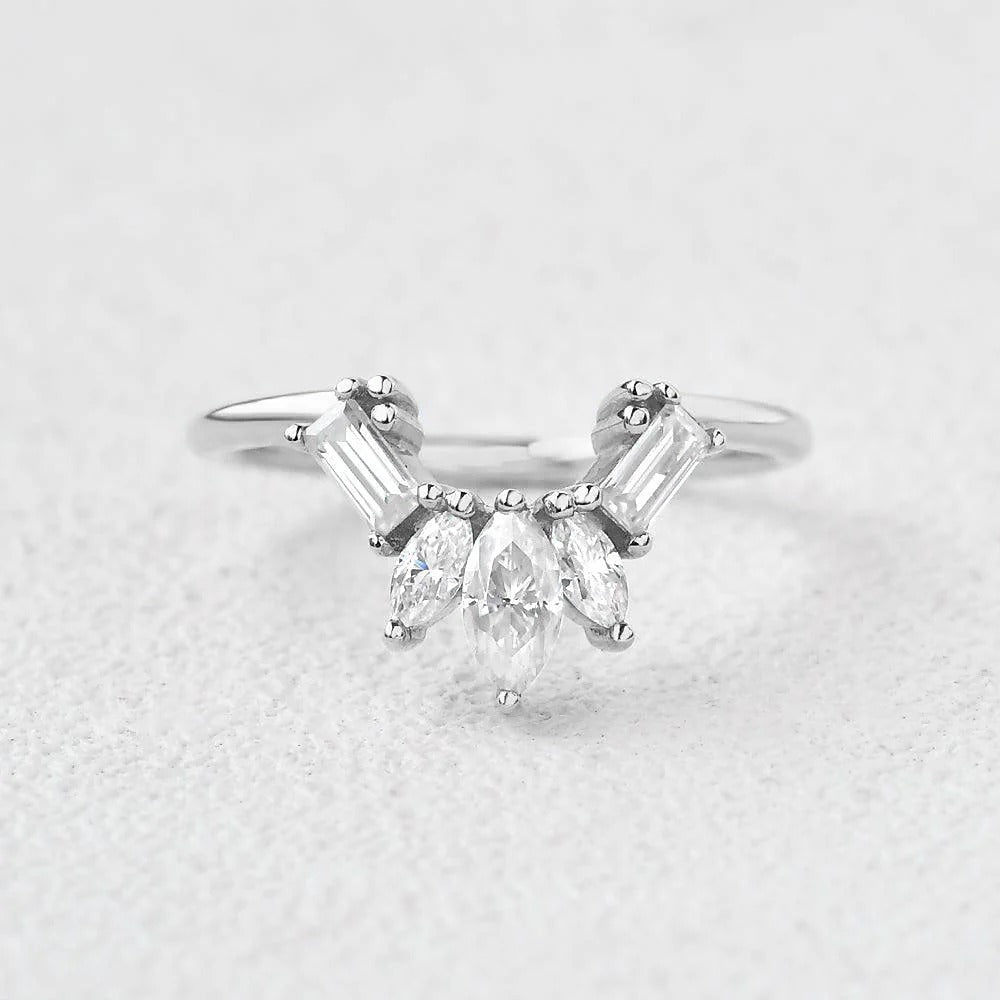 Multi Stone VVS1 Moissanite Anniversary Gift For Women