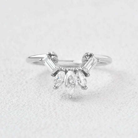 Multi Stone VVS1 Moissanite Anniversary Gift For Women
