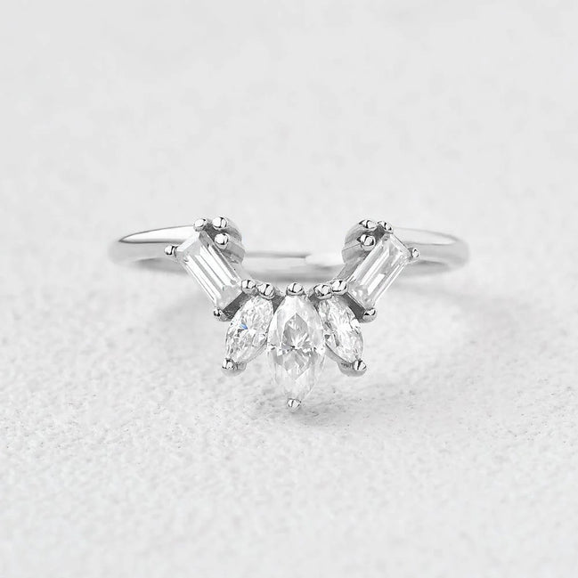 Multi Stone VVS1 Moissanite Anniversary Gift For Women