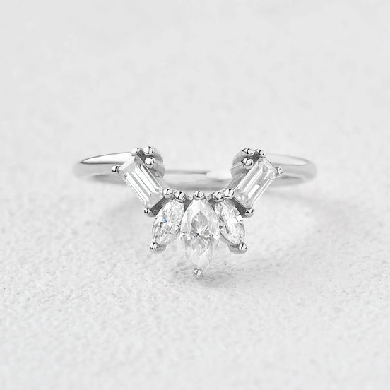 Multi Stone VVS1 Moissanite Anniversary Gift For Women