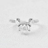 Multi Stone VVS1 Moissanite Anniversary Gift For Women