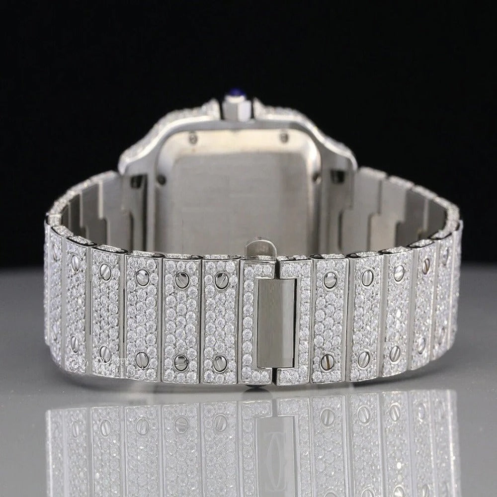 Moissanite Iced Out Rainbow Numeric Watch For Men