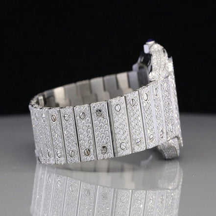 Moissanite Iced Out Rainbow Numeric Watch For Men