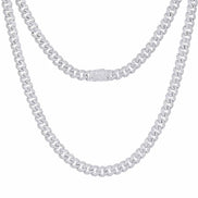 D  Color Moissanite Round Cut Hip Hop Chain