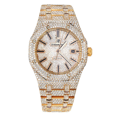 Black Stick Moissanite Watch For Men's