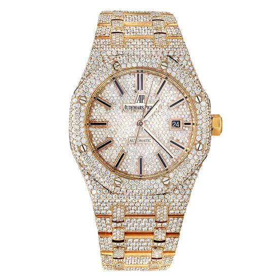 Colorless Moissanite Luxury Automatic Watch For Men's