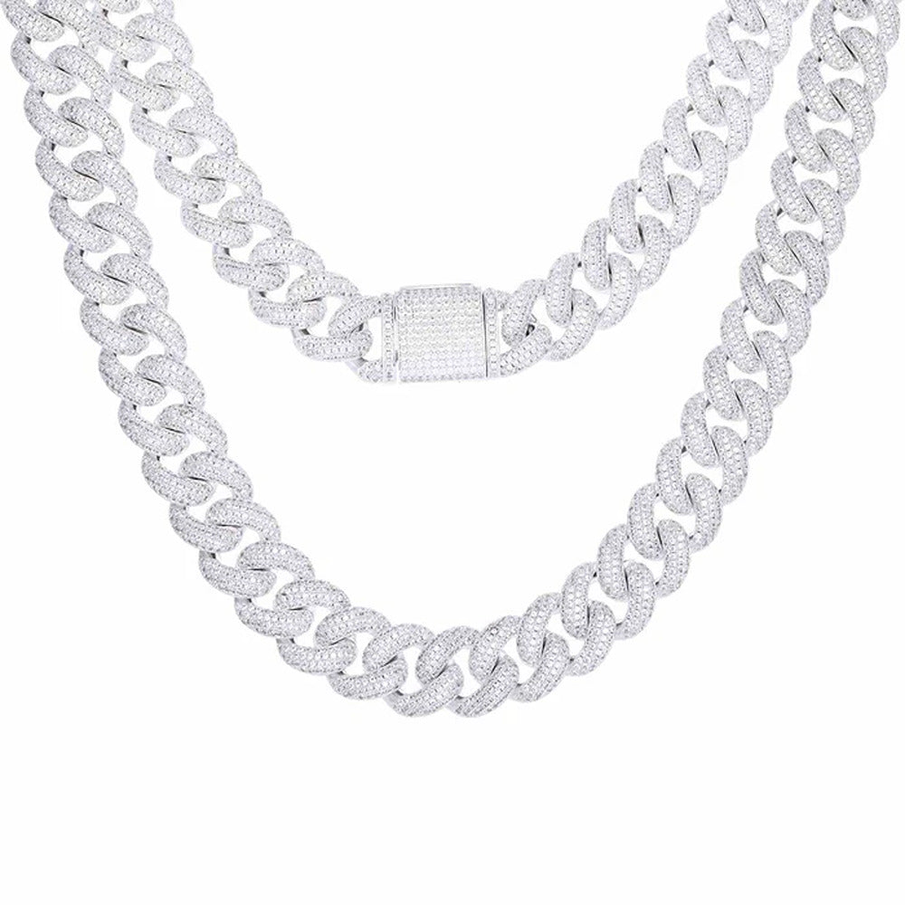 Ice Out Luxury Moissanite Hip Hop Cuban Chain