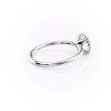 Moissanite Solitaire Round Cut Engagement Ring
