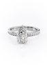 Channel Set Pear Cut Moissanite Wedding Ring