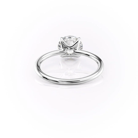 Moissanite Solitaire Round Cut Engagement Ring