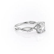 Moissanite Cushion Cut Twisted Filigree Ring