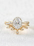 Oval Cut Twisted Moissanite D Color Wedding Ring Set For Women