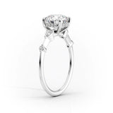 VVS1 Moissanite Five Stone Cushion Cut Proposal Ring