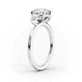 Three Stone Pear Cut Diamond Engagement Ring