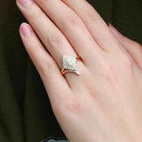 Floral Halo Oval Cut Moissanite Lab Created Wedding Ring Set