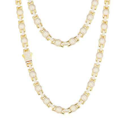 Moissante Diamond Ball Link Hip Hop Chain For Men's