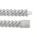 Moissanite Ice Out Round & Baguette 20MM Hip Hop Luxury Chain