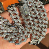 D Color Moissaite Diamond Cuban Chain