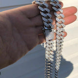 D Color Moissaite Diamond Cuban Chain