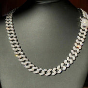 D Color Moissaite Diamond Cuban Chain